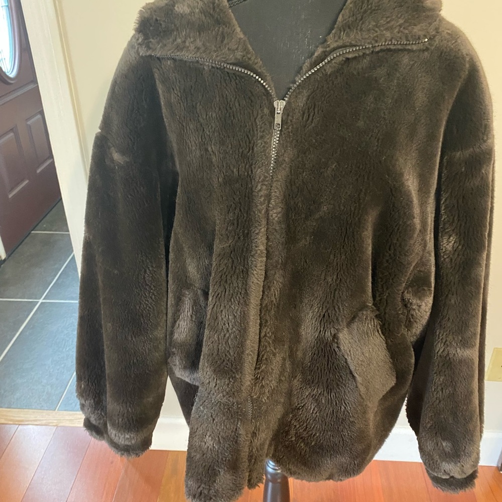 Marvin Richards faux fur coat